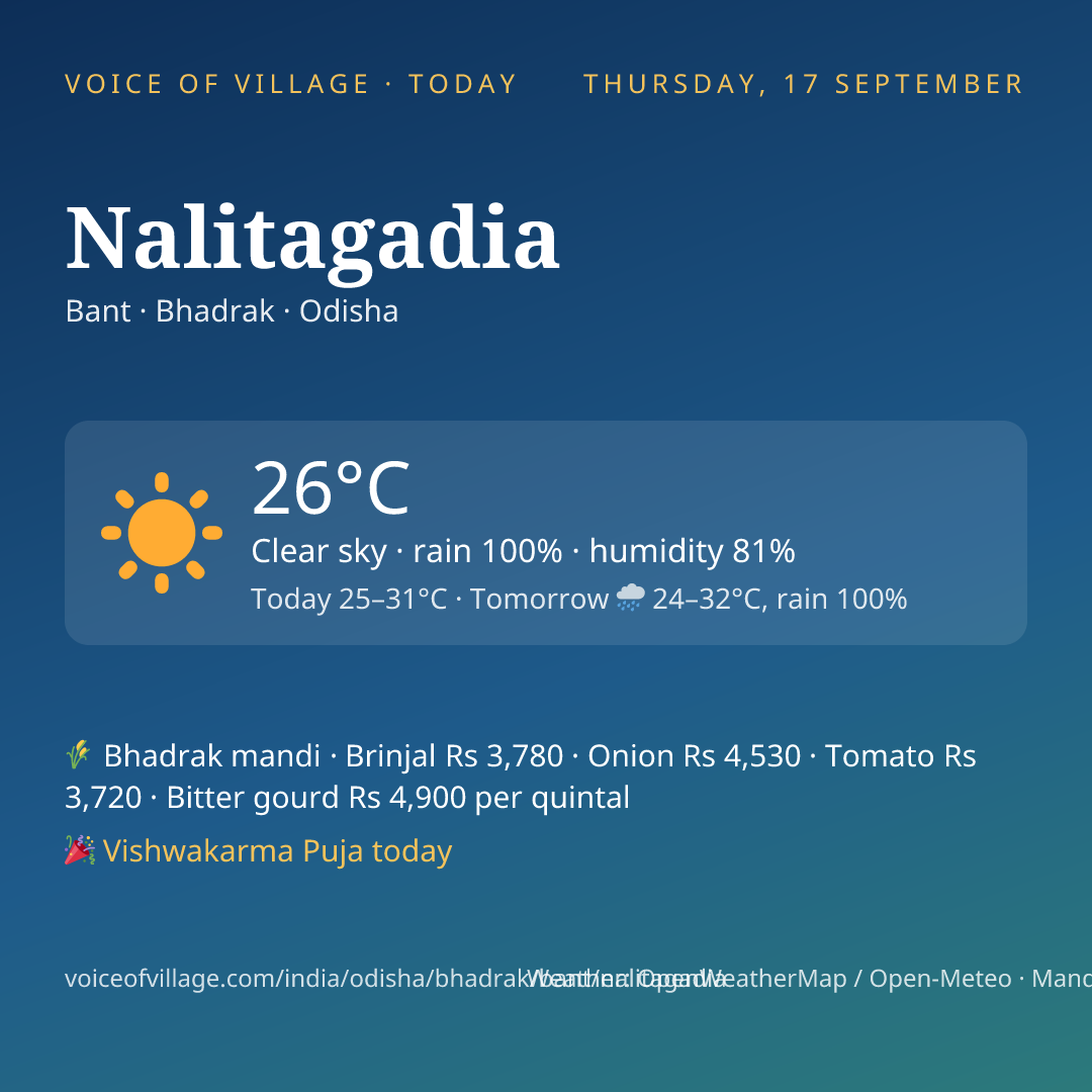 Nalitagadia today