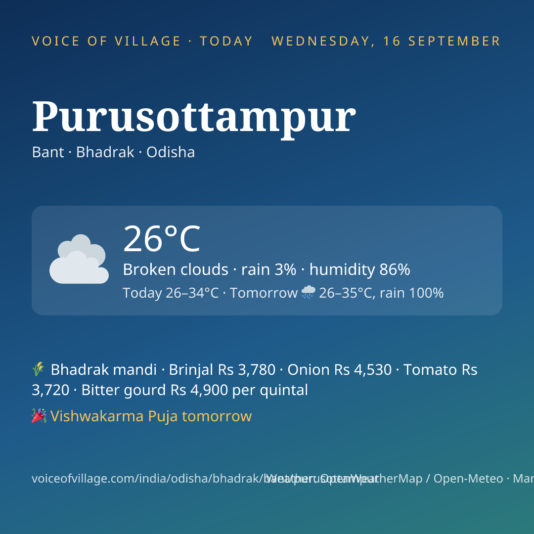 Purusottampur today