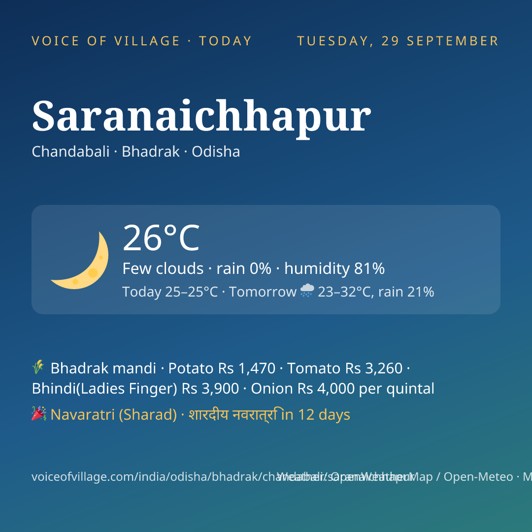 Saranaichhapur today