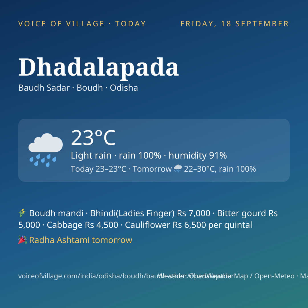 Dhadalapada today