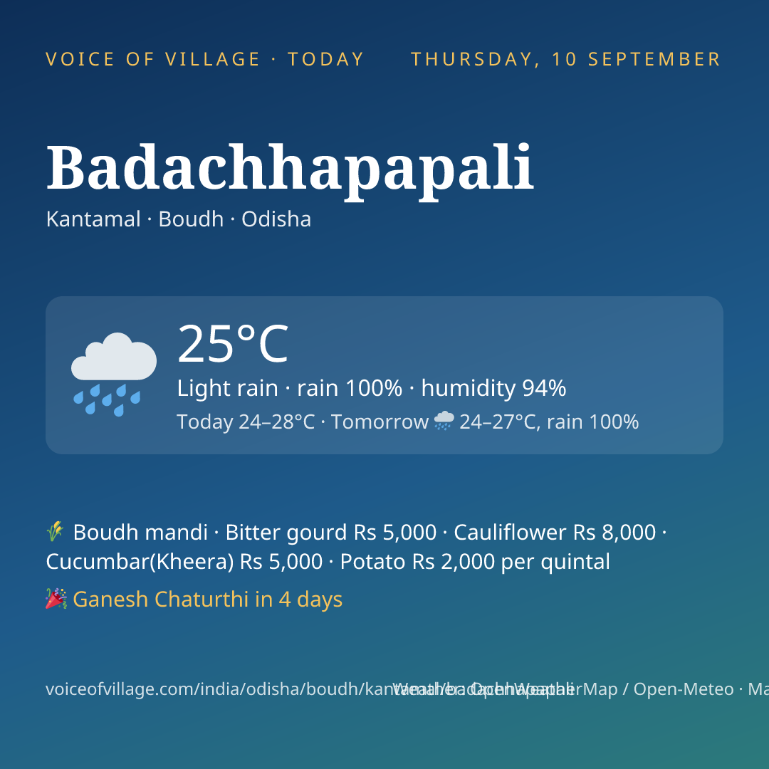 Badachhapapali today