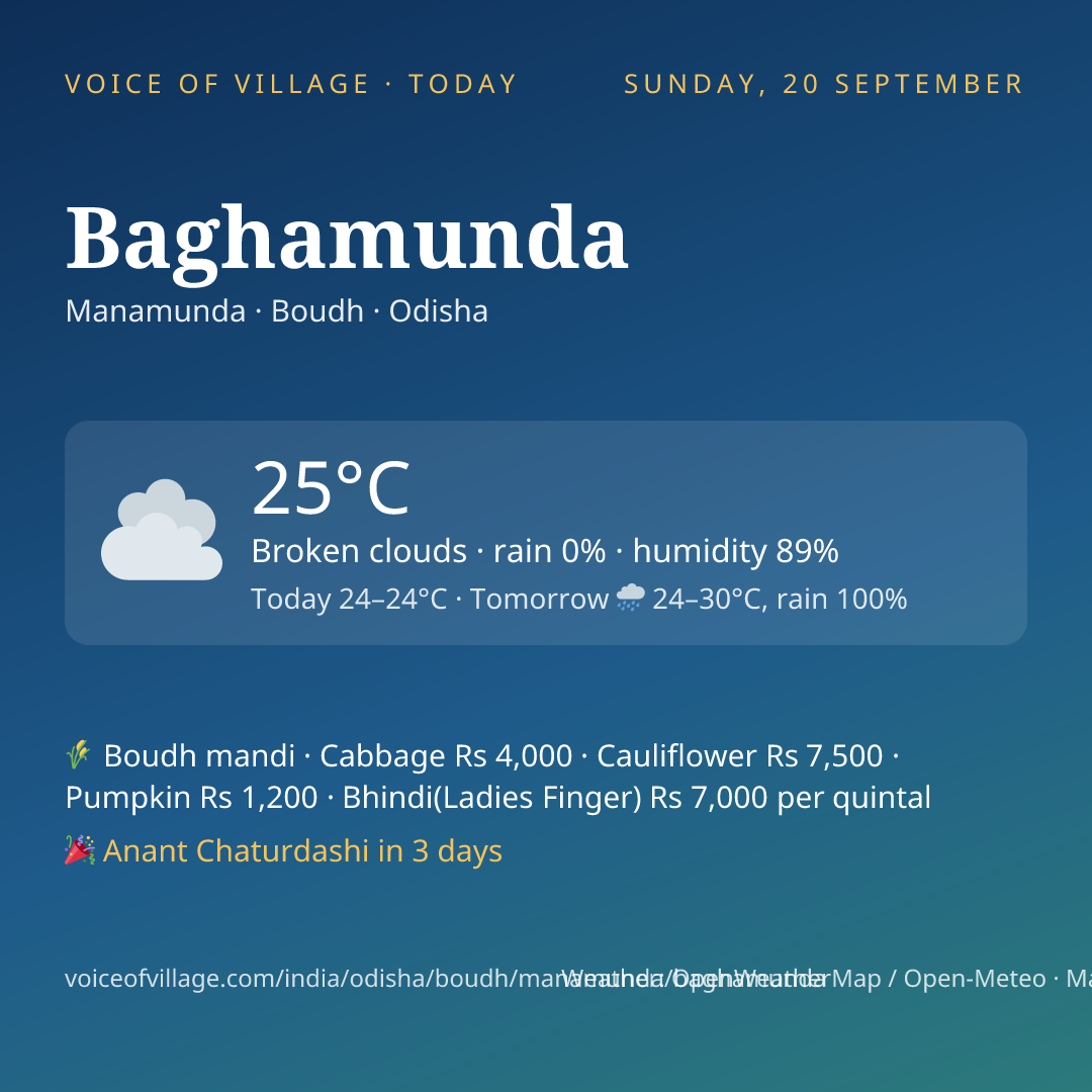 Baghamunda today