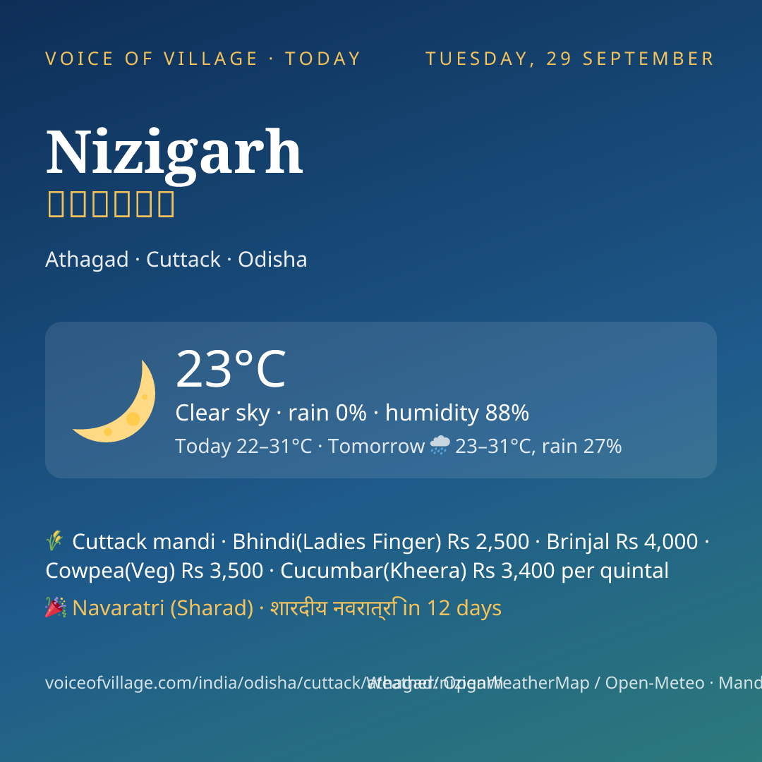 Nizigarh today