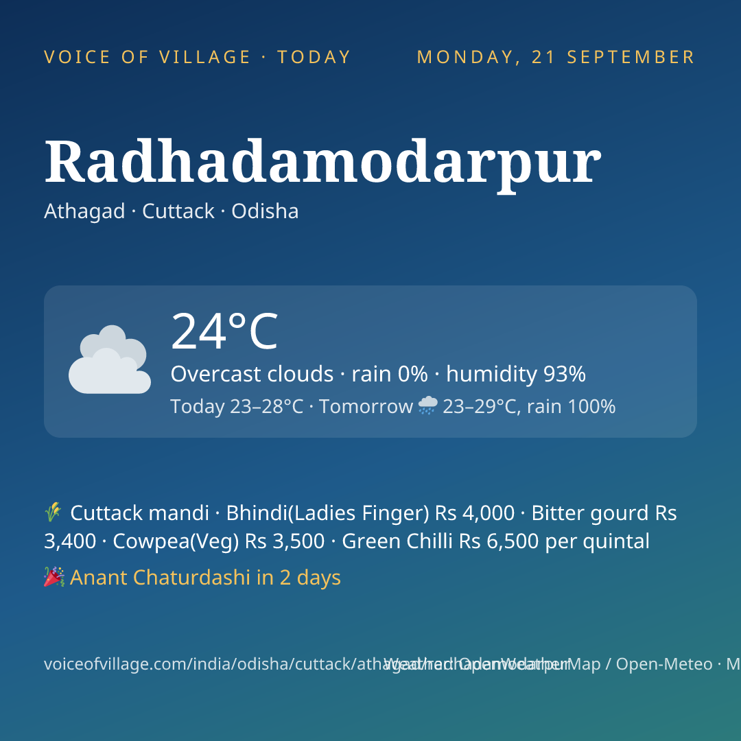 Radhadamodarpur today