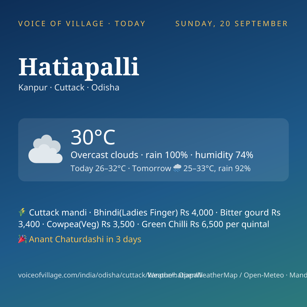 Hatiapalli today