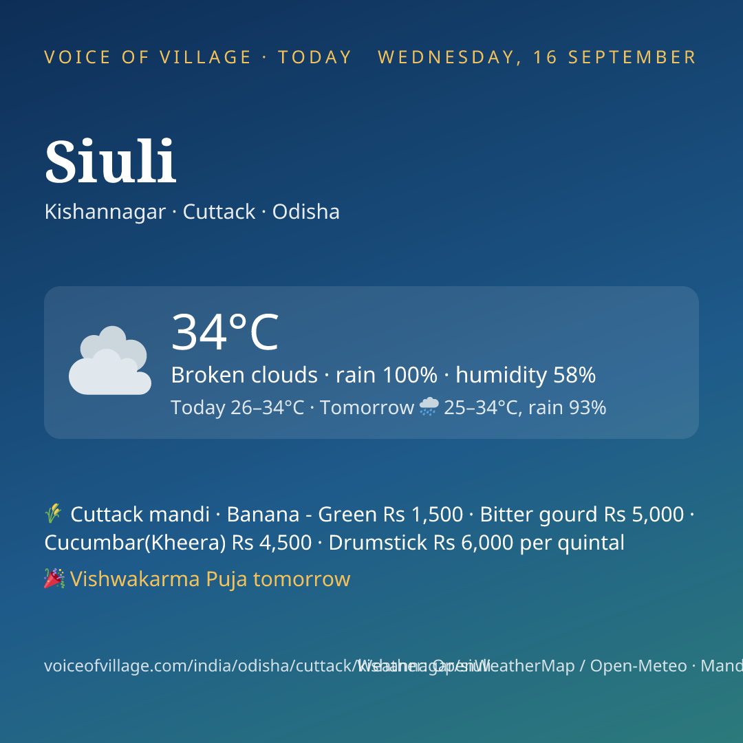 Siuli today