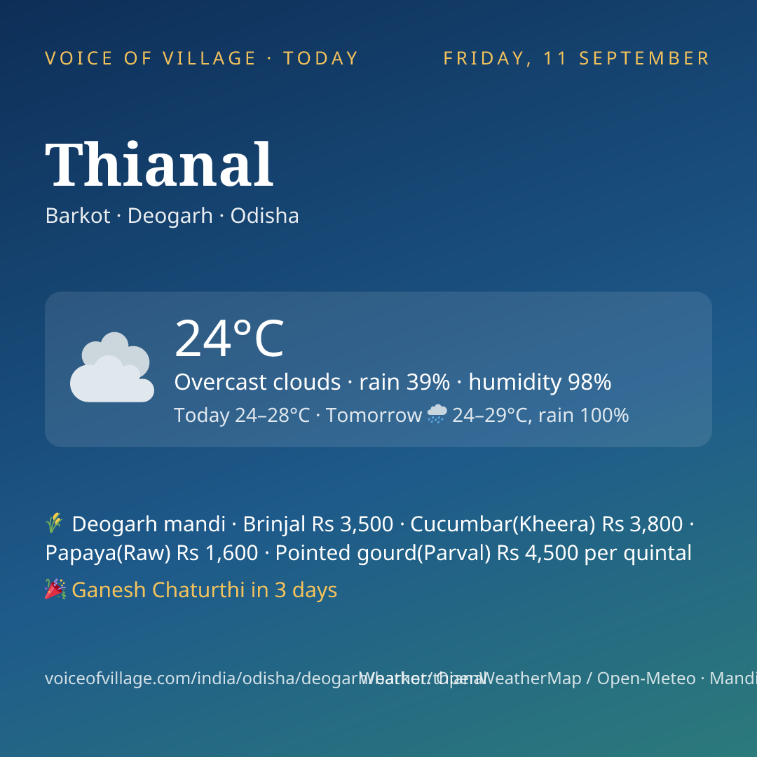 Thianal today