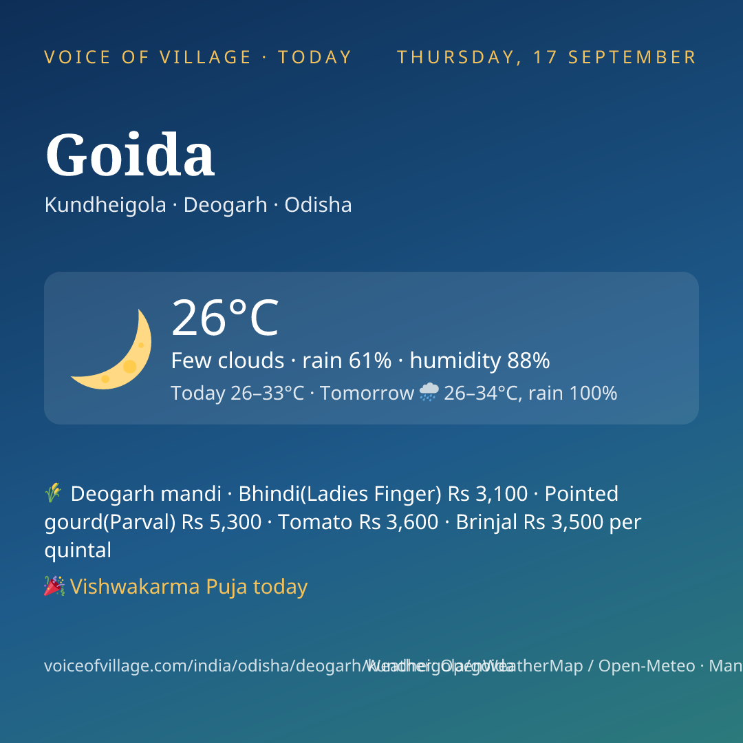 Goida today