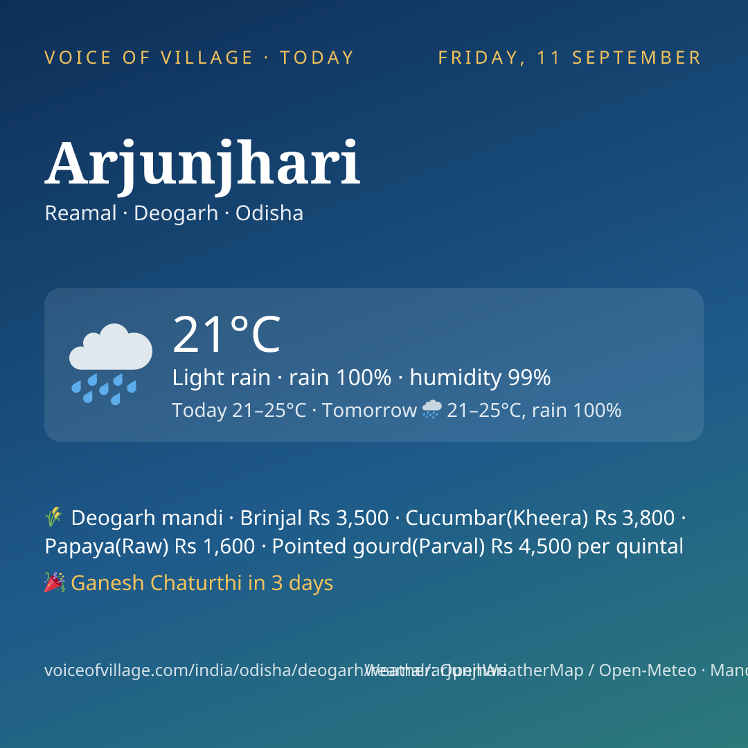 Arjunjhari today