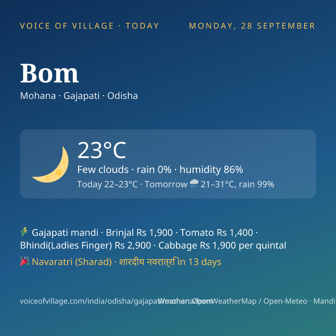 Bom today