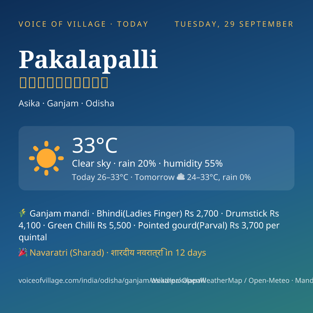 Pakalapalli today