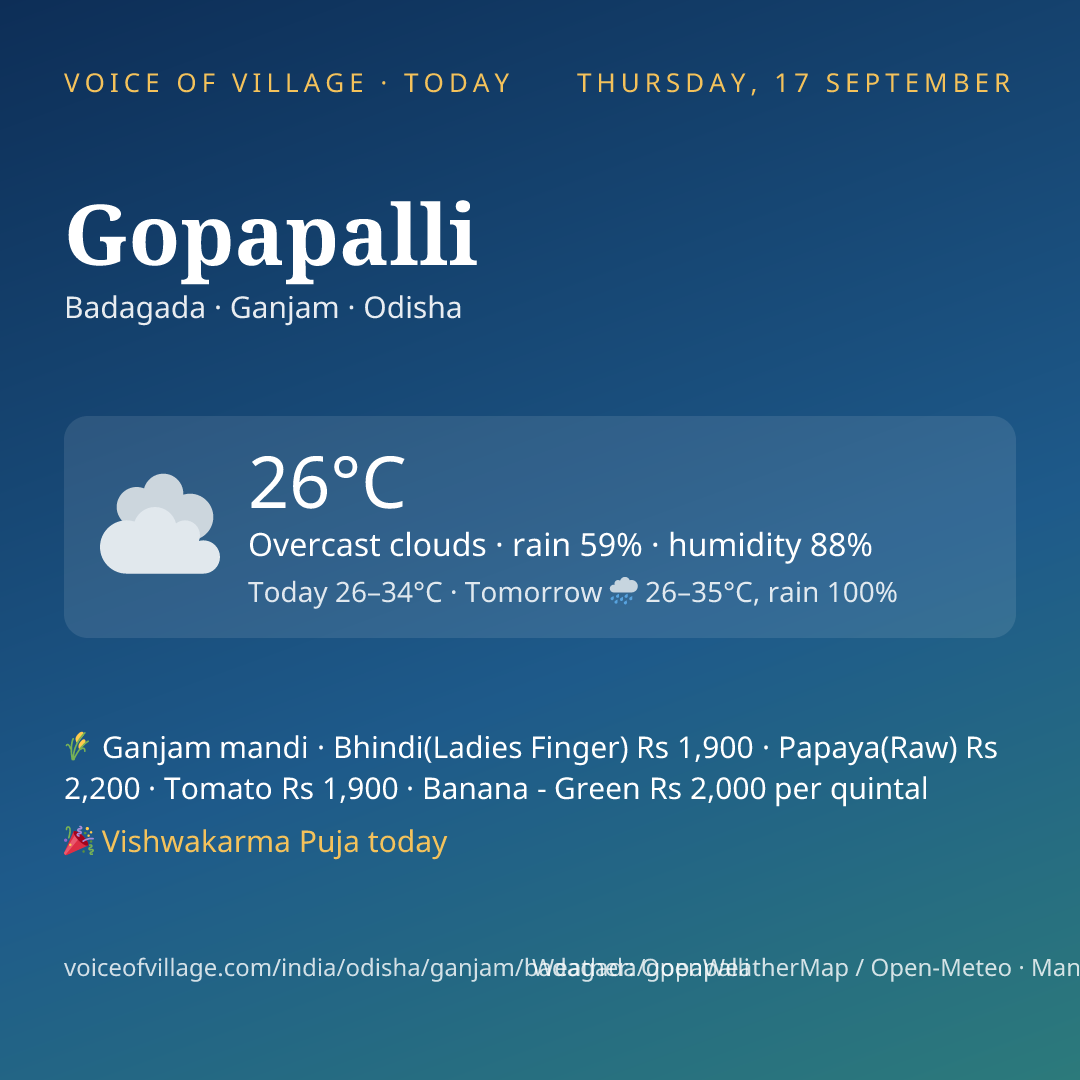 Gopapalli today