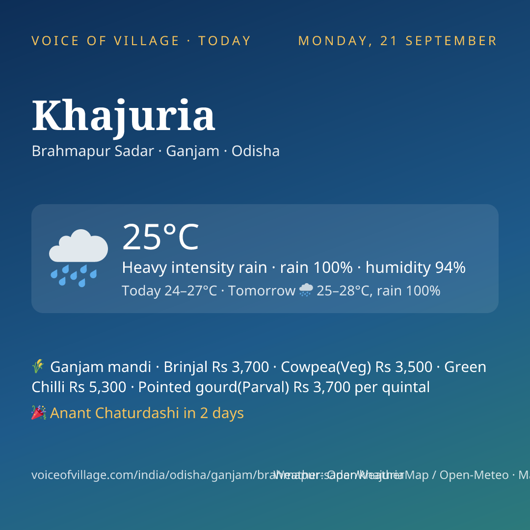 Khajuria today