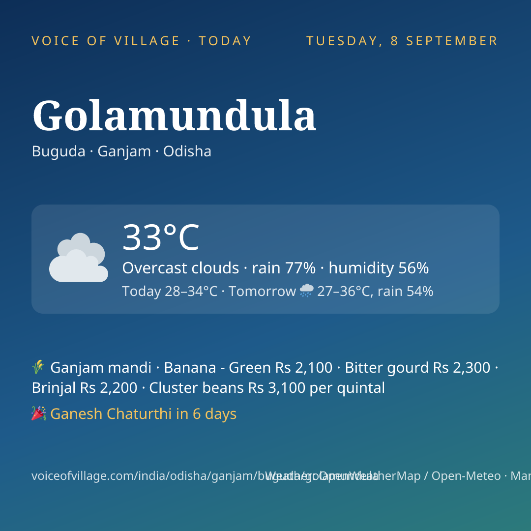 Golamundula today