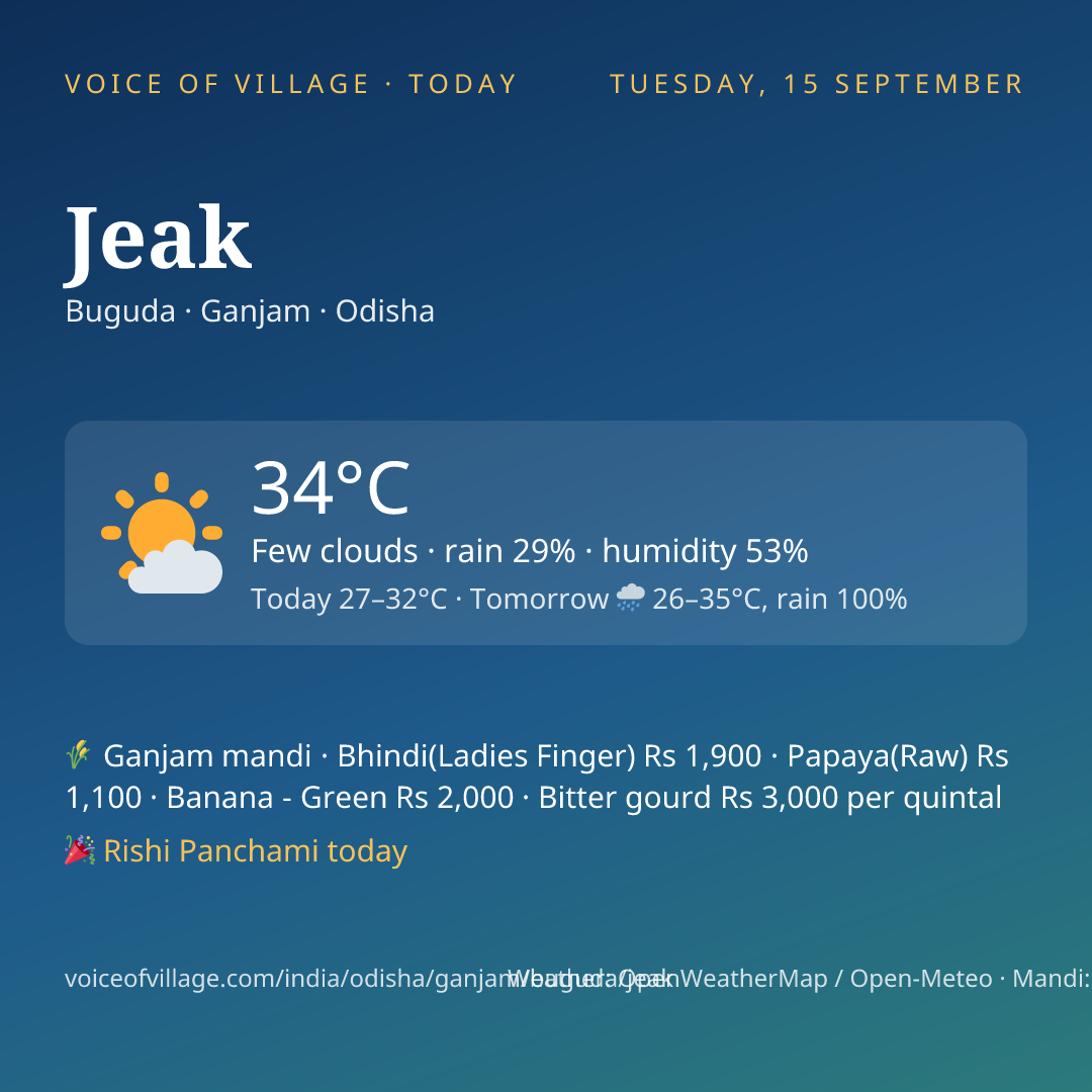 Jeak today