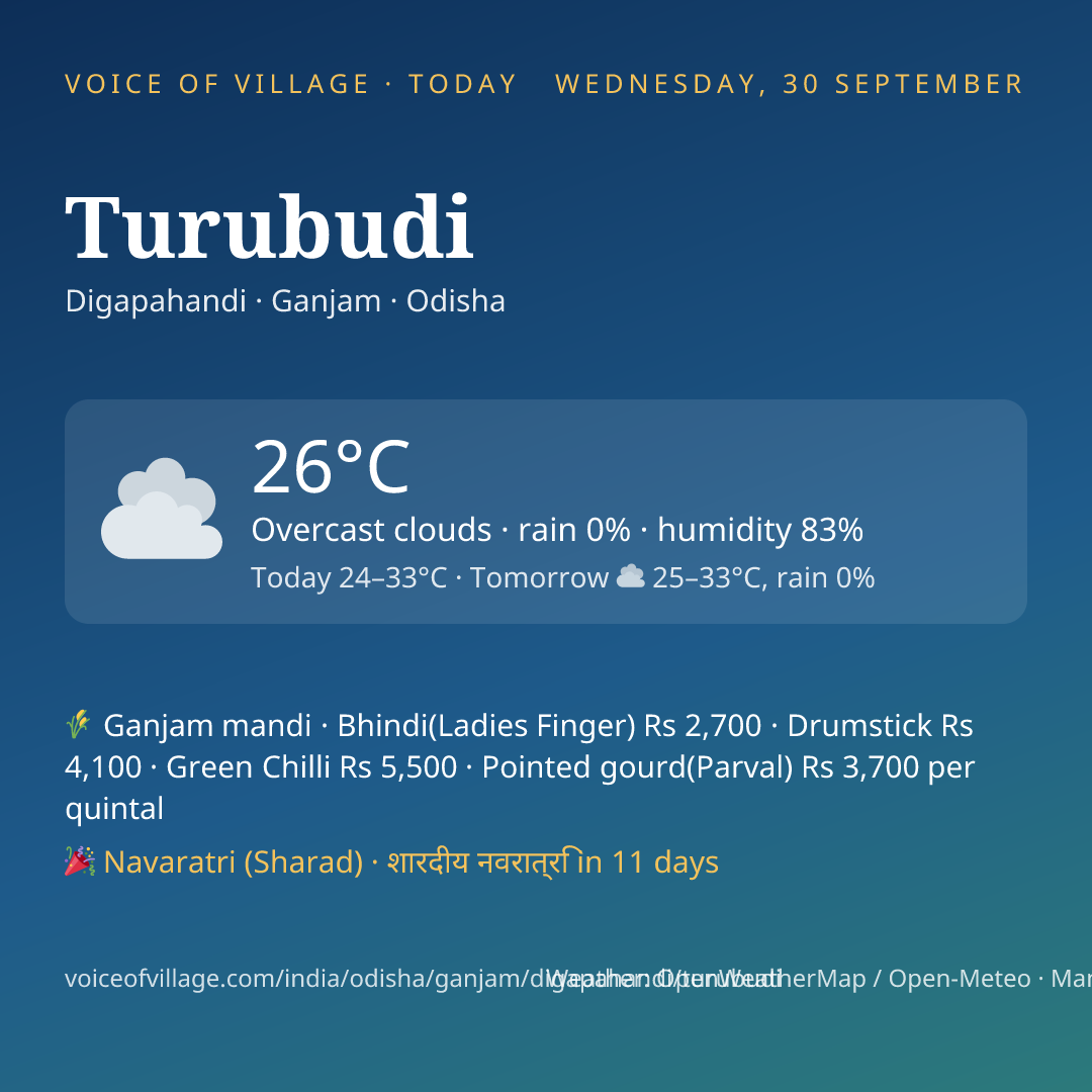 Turubudi today