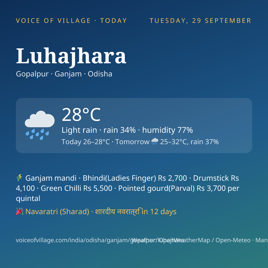Luhajhara today