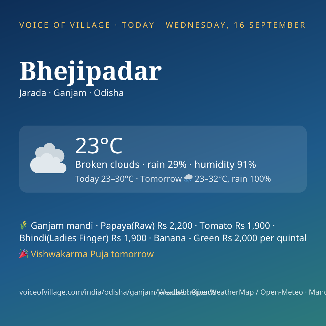 Bhejipadar today