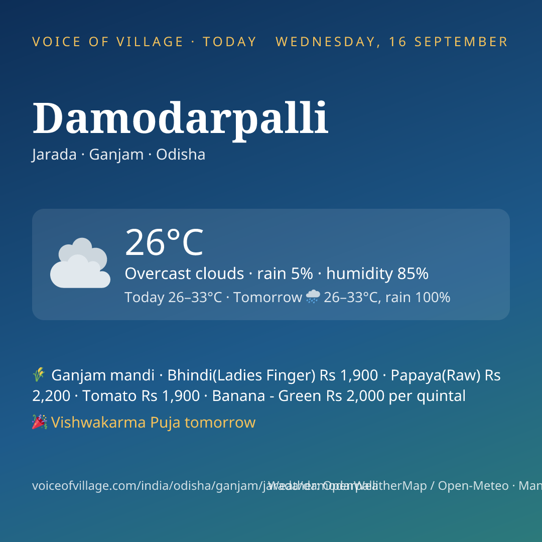 Damodarpalli today