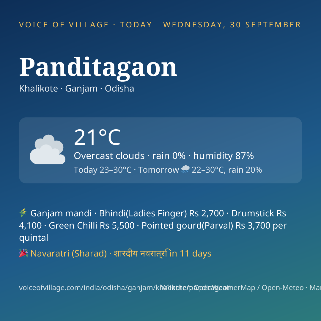 Panditagaon today
