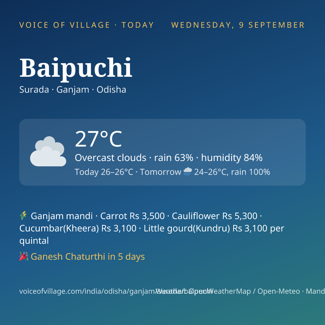 Baipuchi today