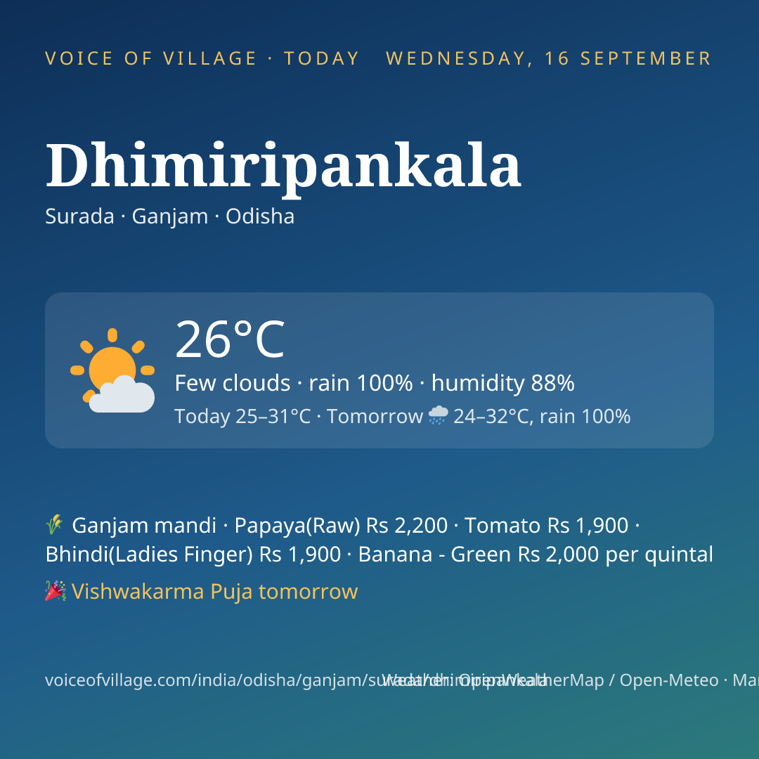 Dhimiripankala today