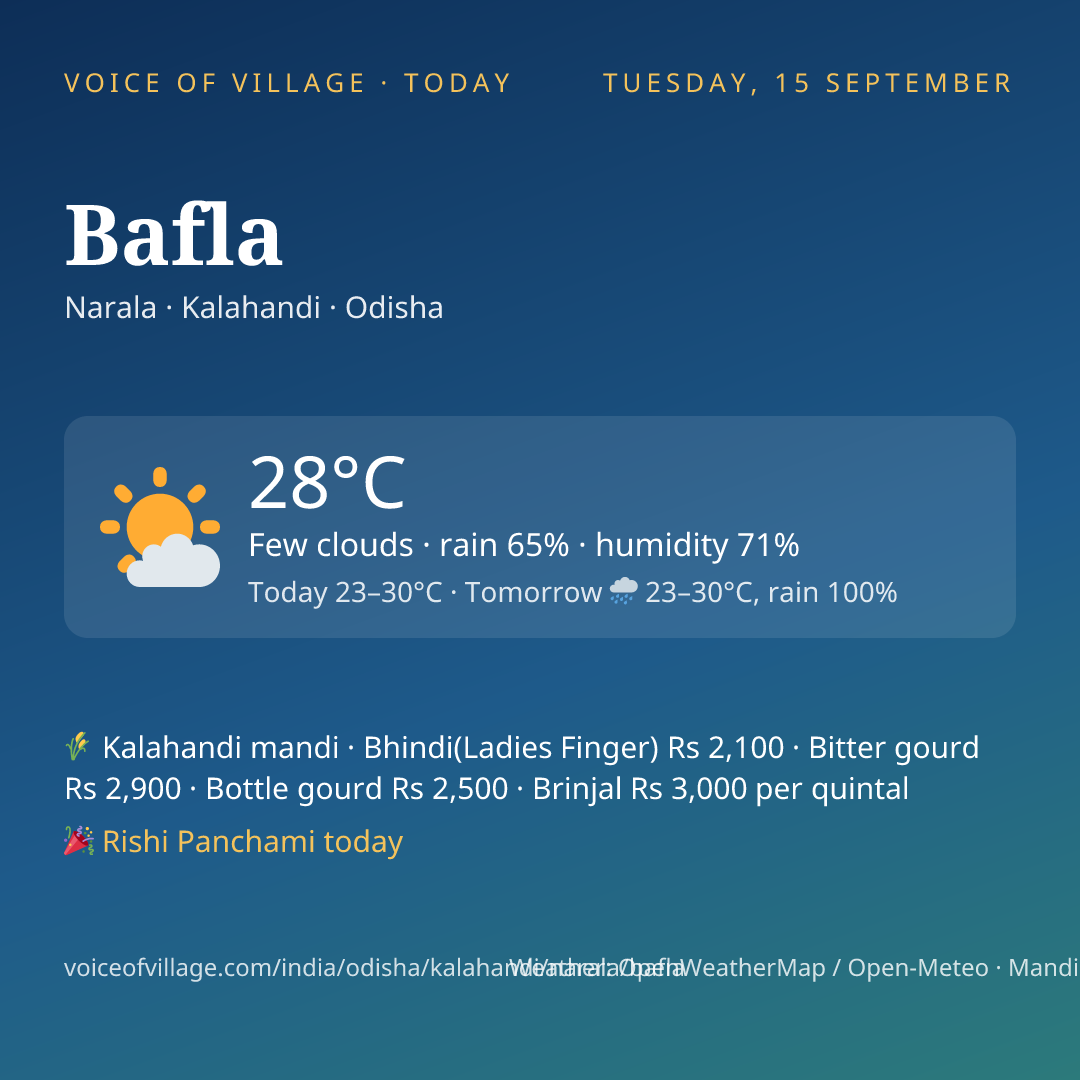 Bafla today