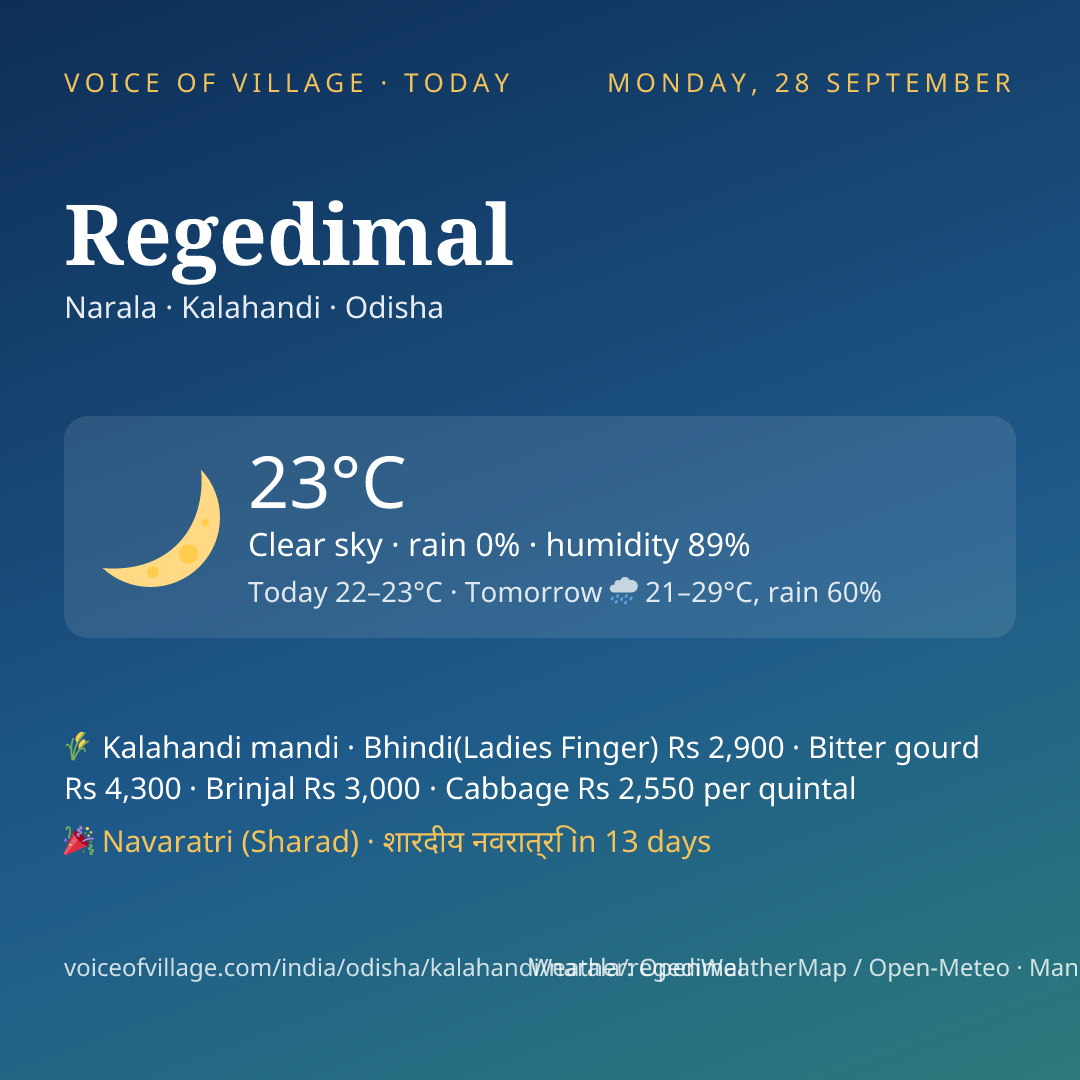 Regedimal today