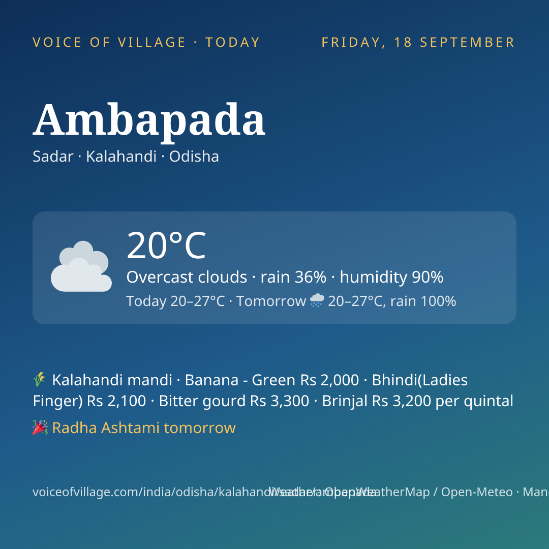 Ambapada today