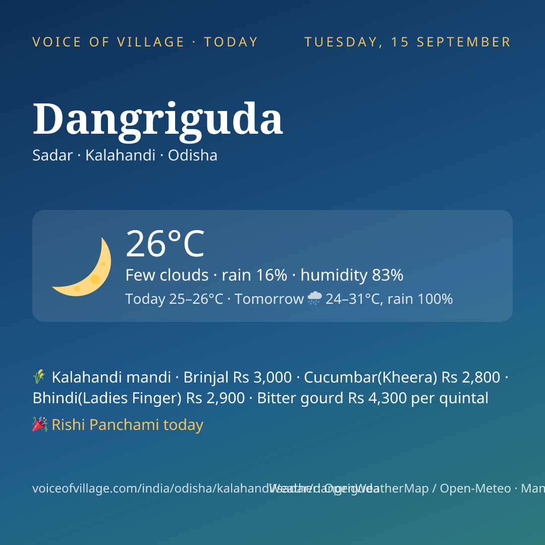 Dangriguda today