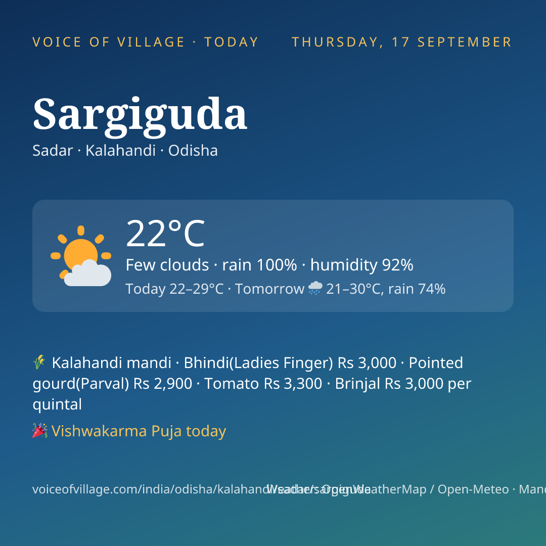Sargiguda today