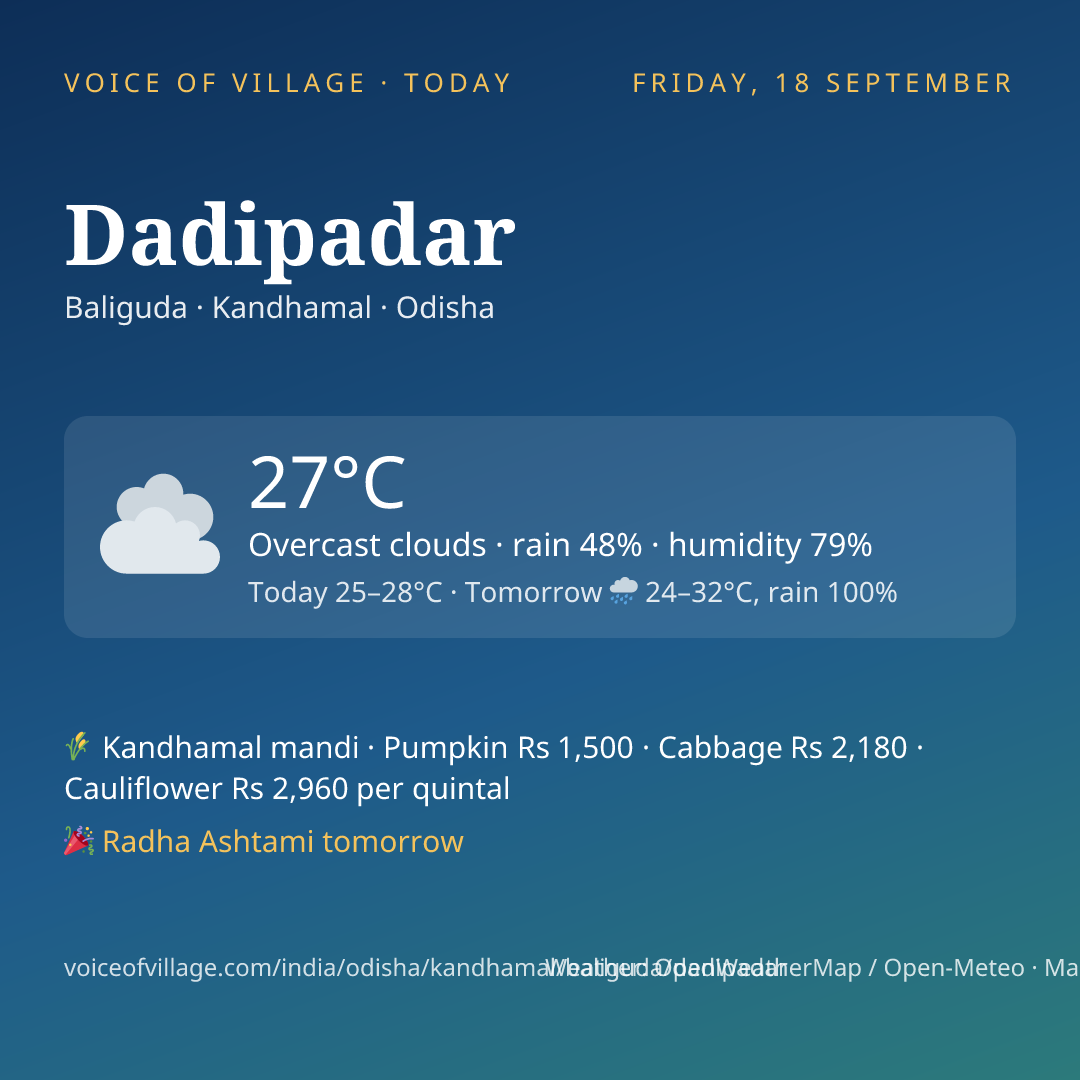 Dadipadar today