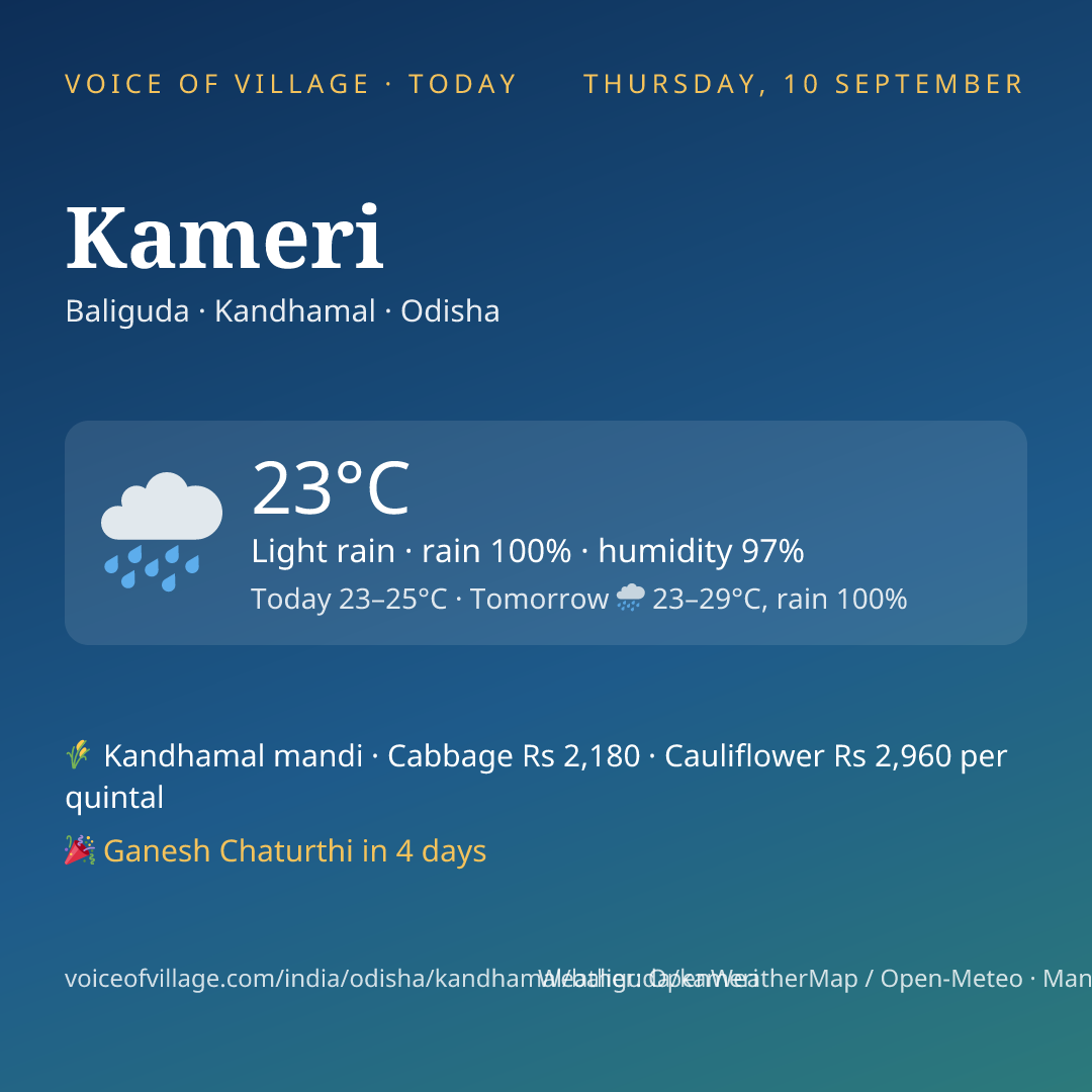 Kameri today