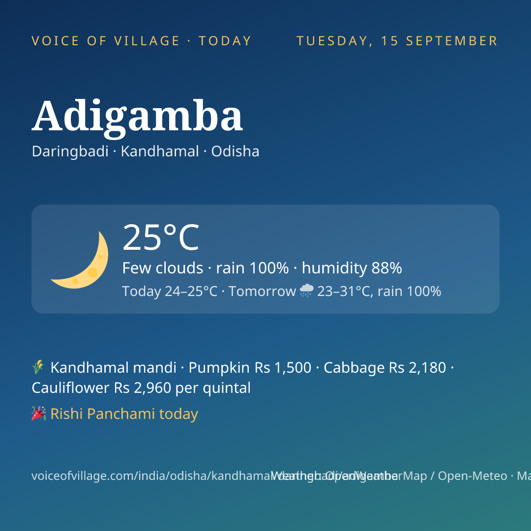 Adigamba today