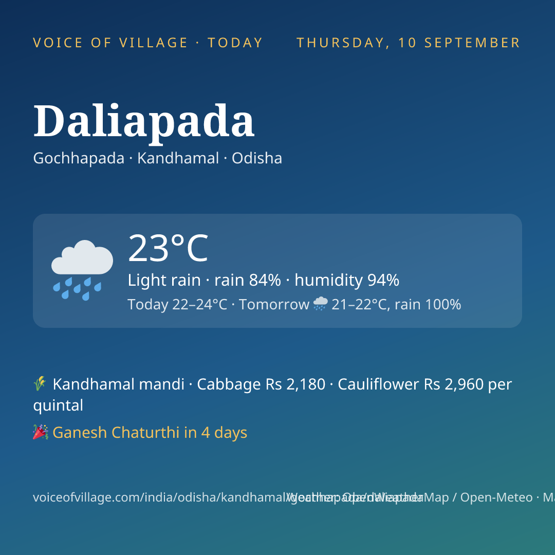 Daliapada today