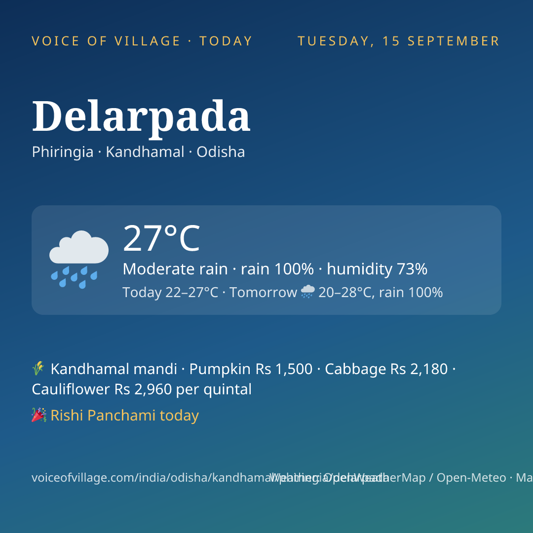 Delarpada today