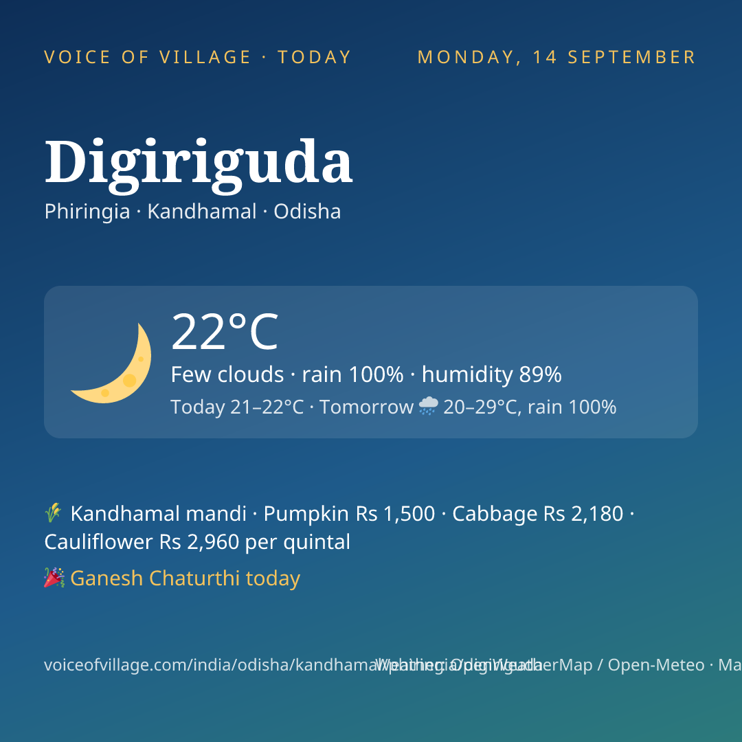 Digiriguda today