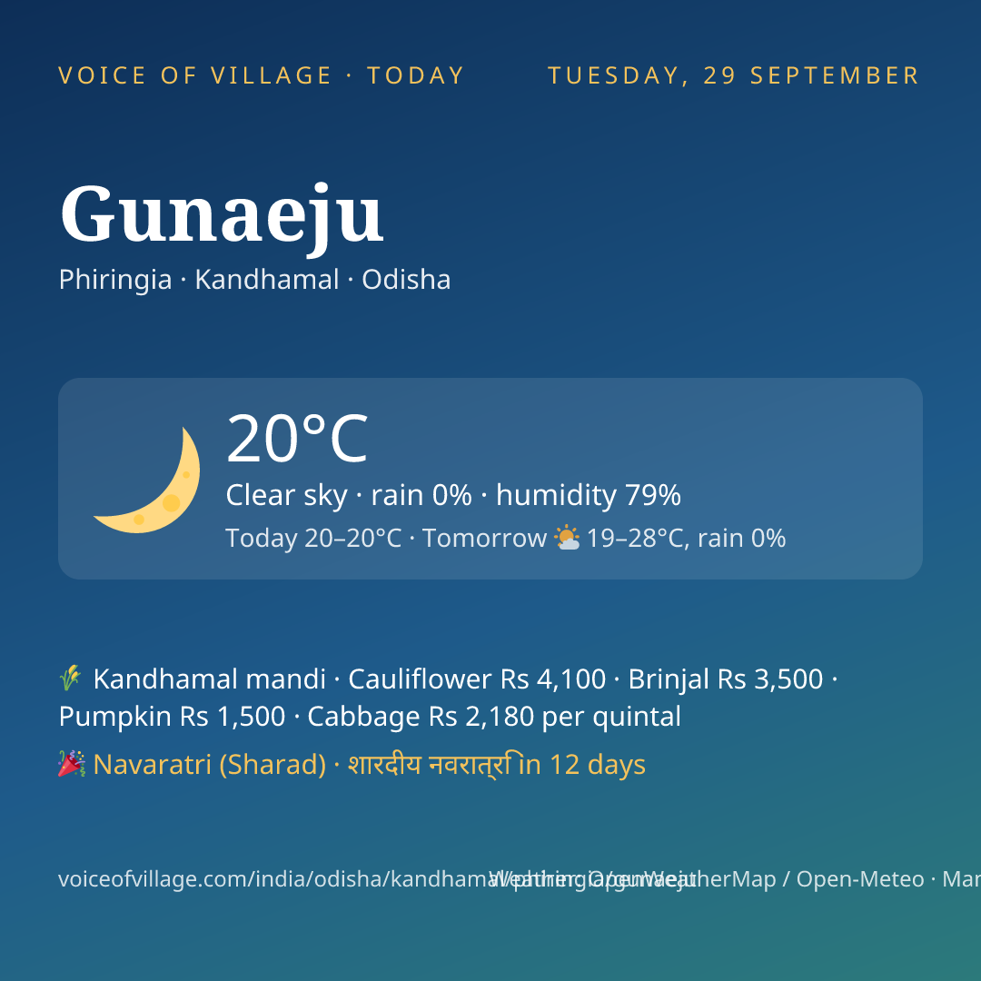 Gunaeju today