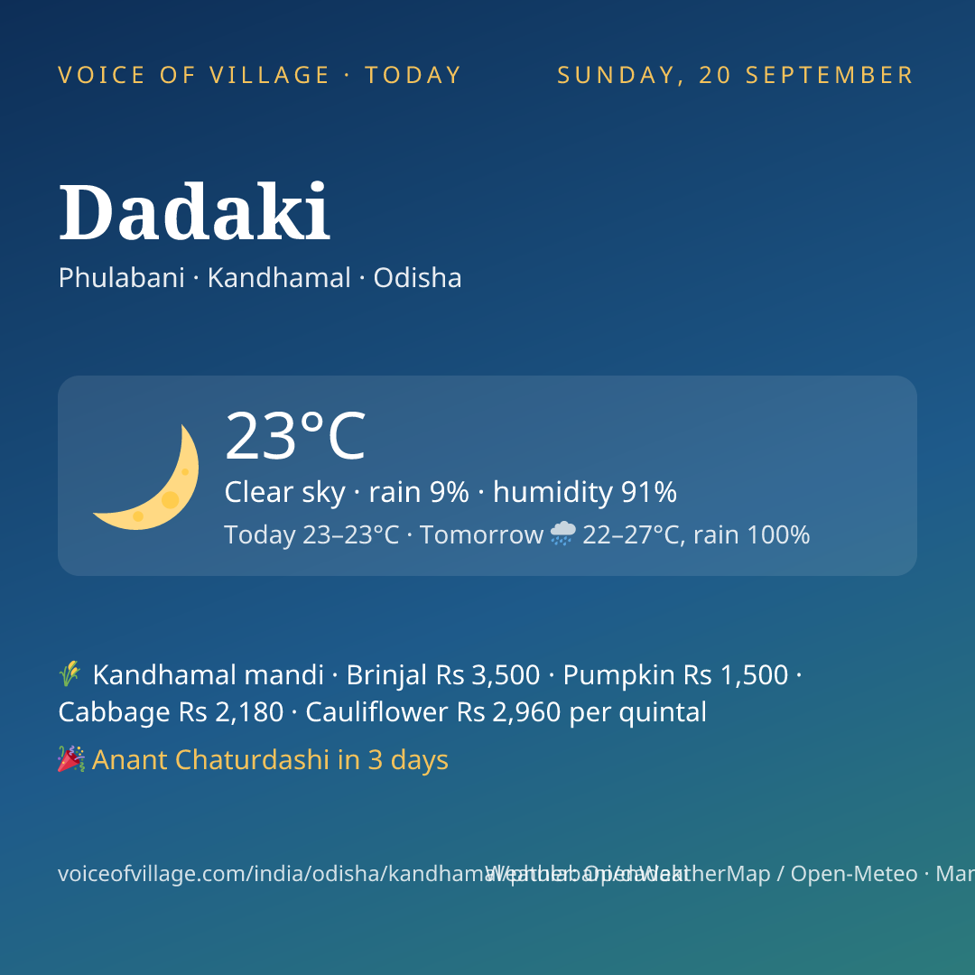 Dadaki today