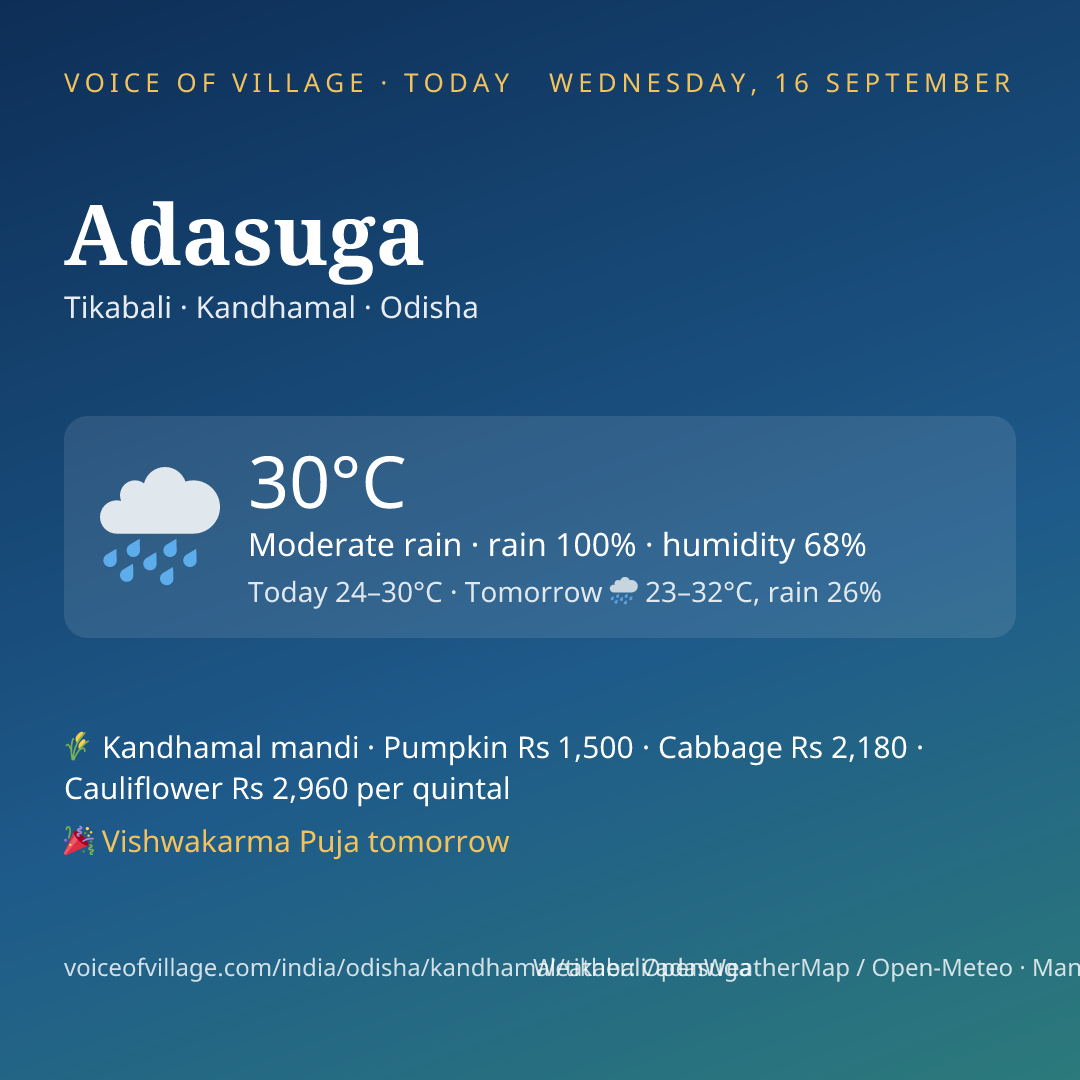 Adasuga today