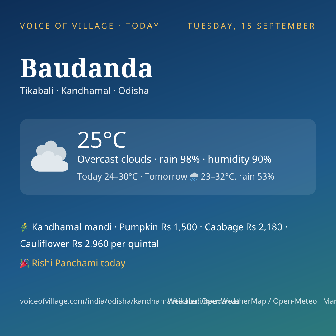 Baudanda today