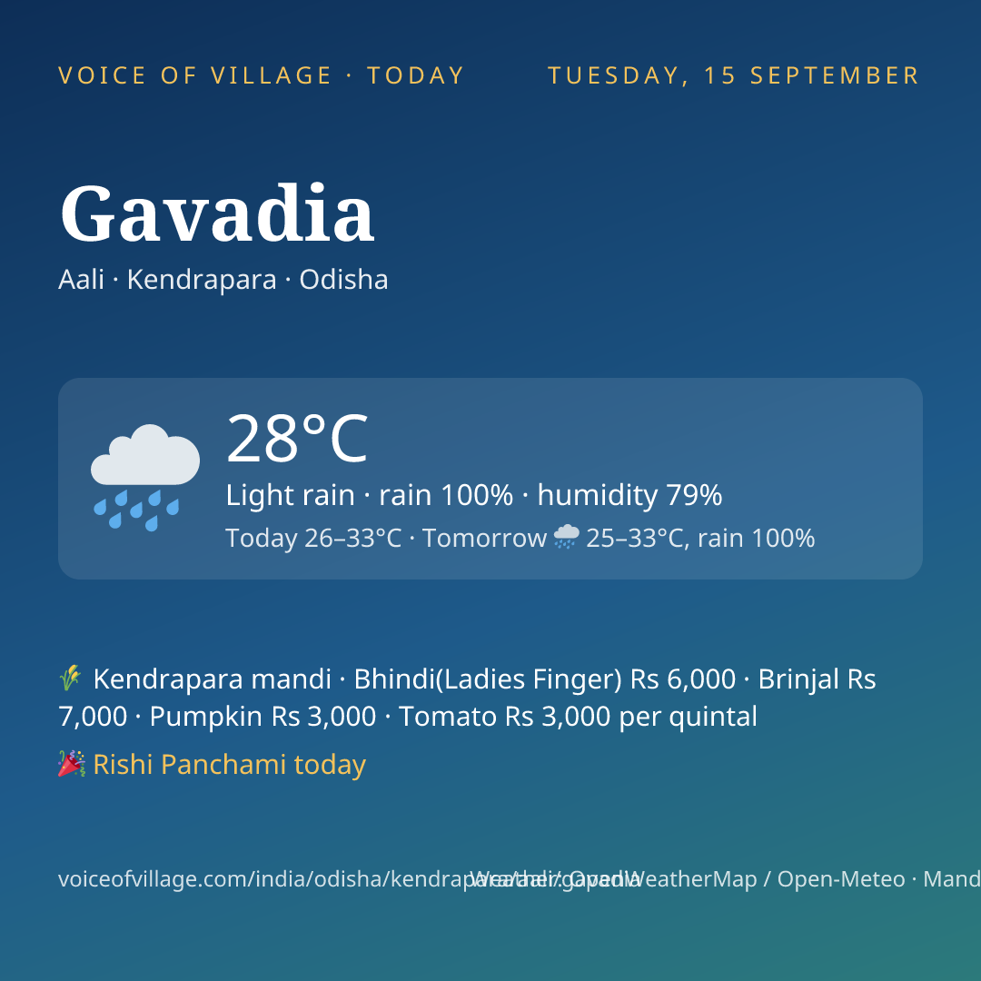 Gavadia today