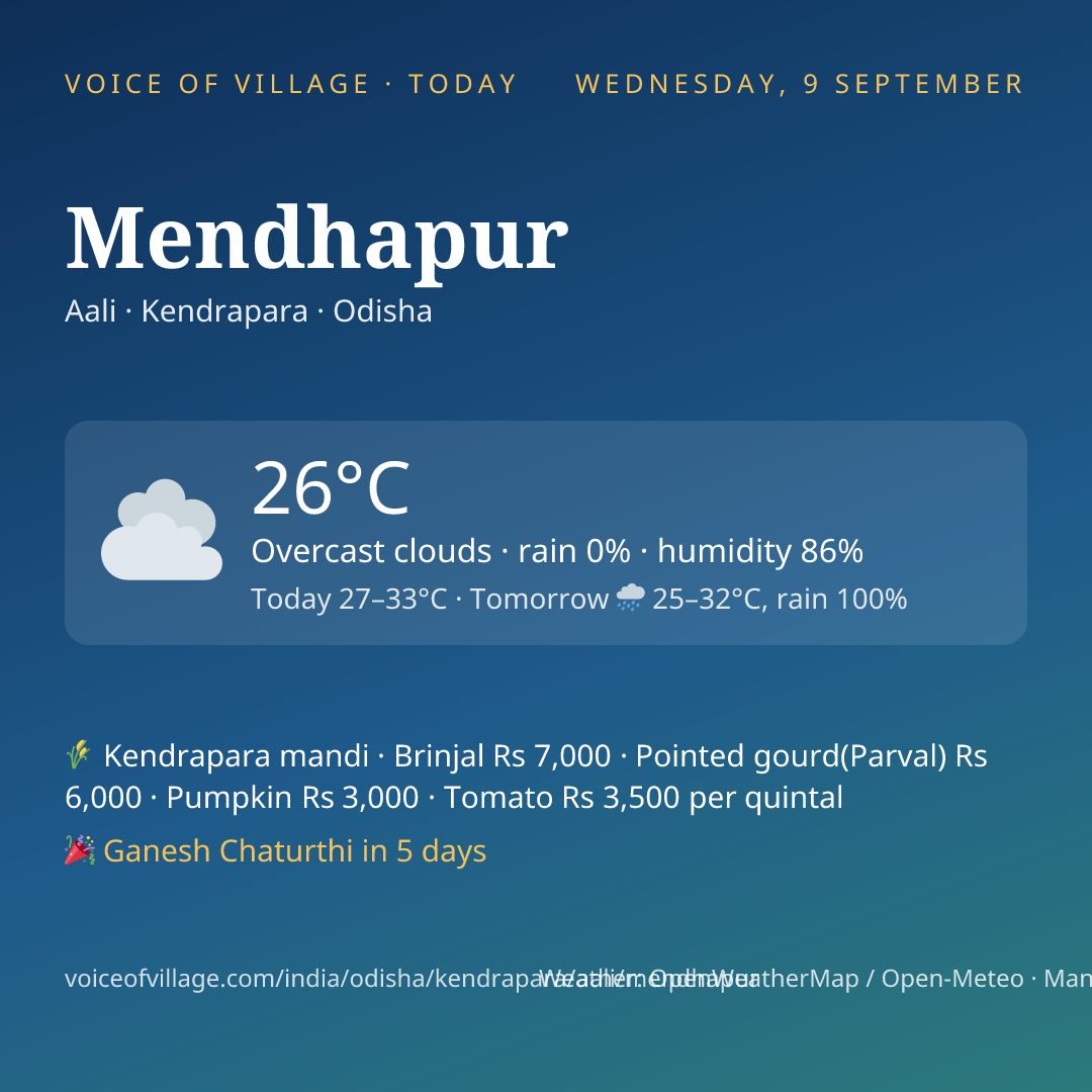 Mendhapur today