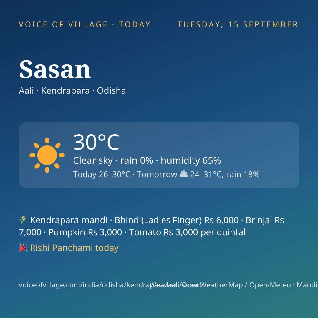 Sasan today