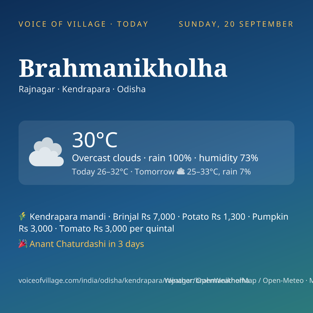 Brahmanikholha today