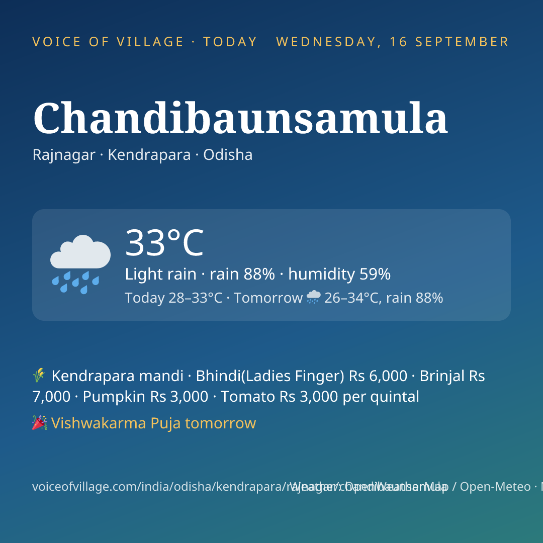 Chandibaunsamula today