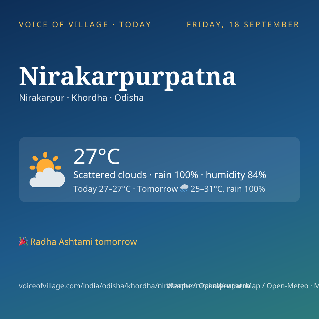 Nirakarpurpatna today