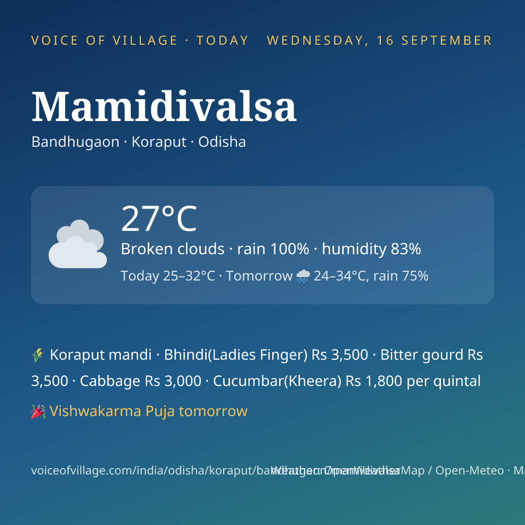 Mamidivalsa today