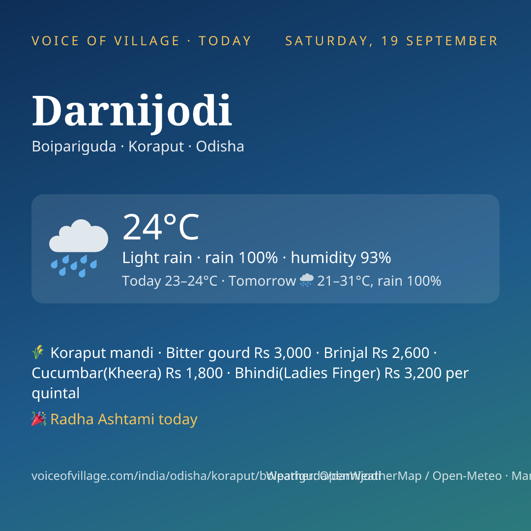 Darnijodi today