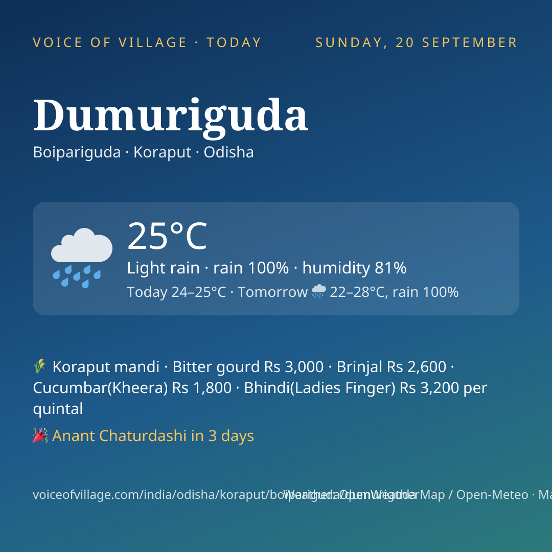Dumuriguda today
